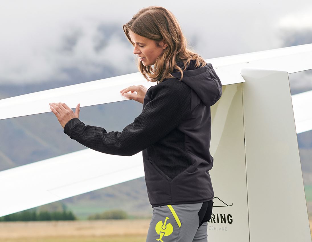 Hybrid Kapuzenstrickjacke e.s.trail, Damen