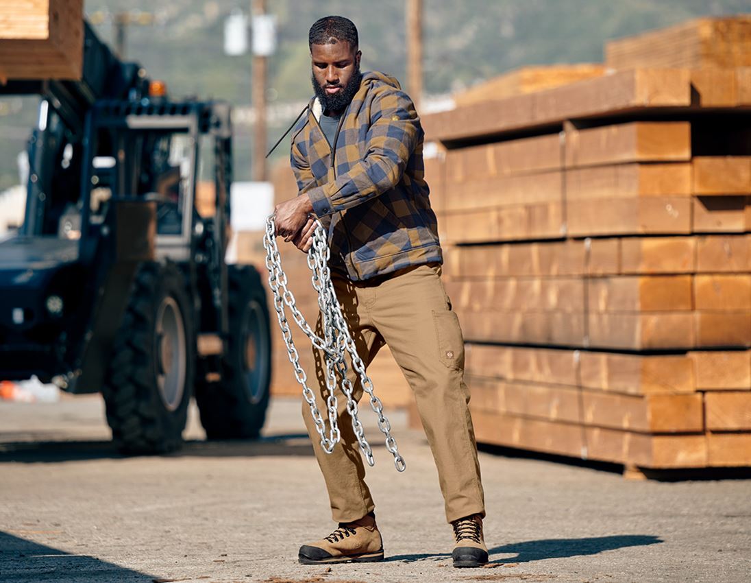 Karo-Kapuzenjacke e.s.iconic