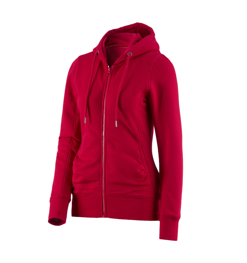 e.s. Hoody-Sweatjacke poly cotton, Damen