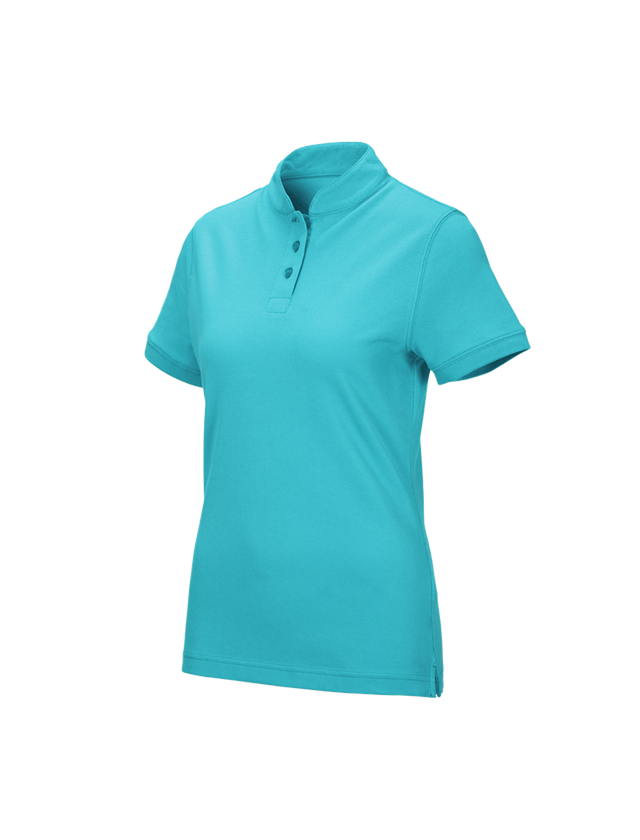 e.s. Polo-Shirt cotton Mandarin, Damen