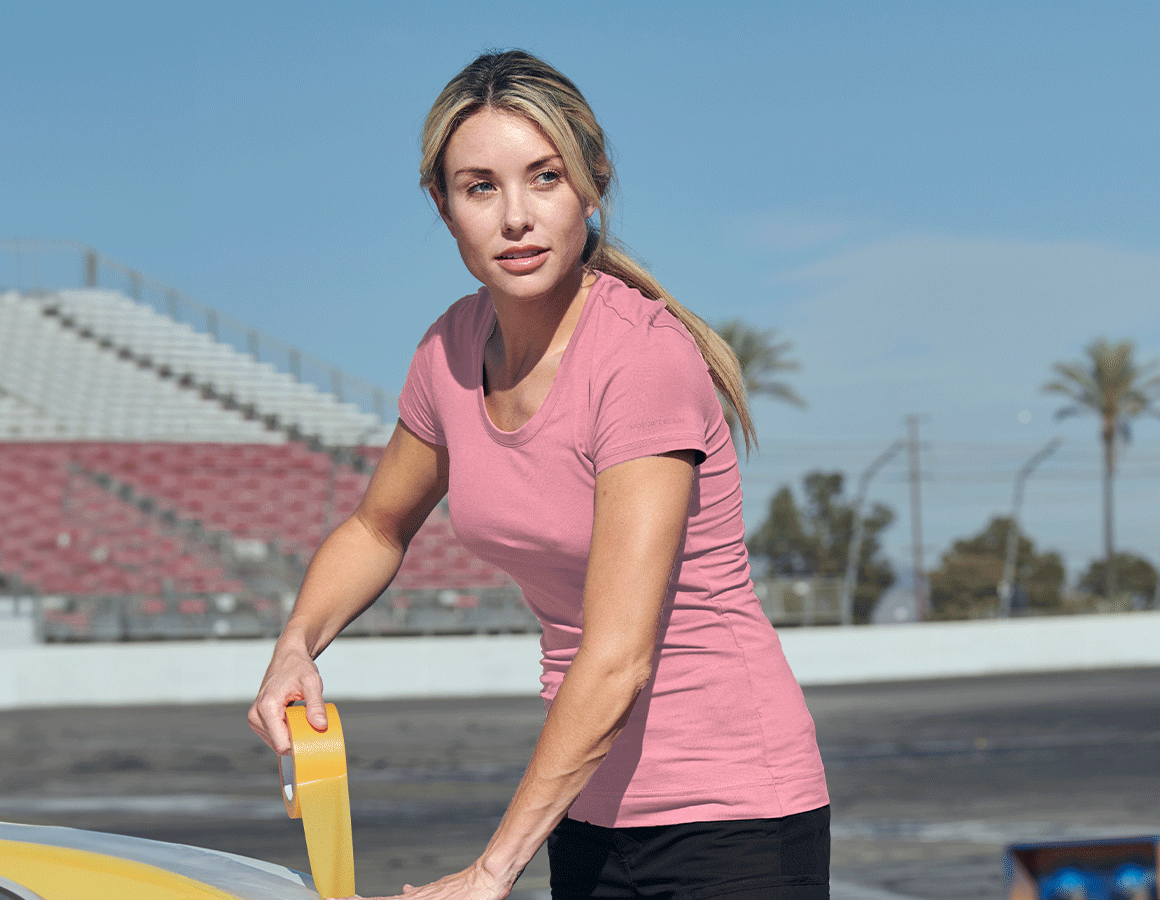 e.s. T-Shirt cotton stretch, Damen