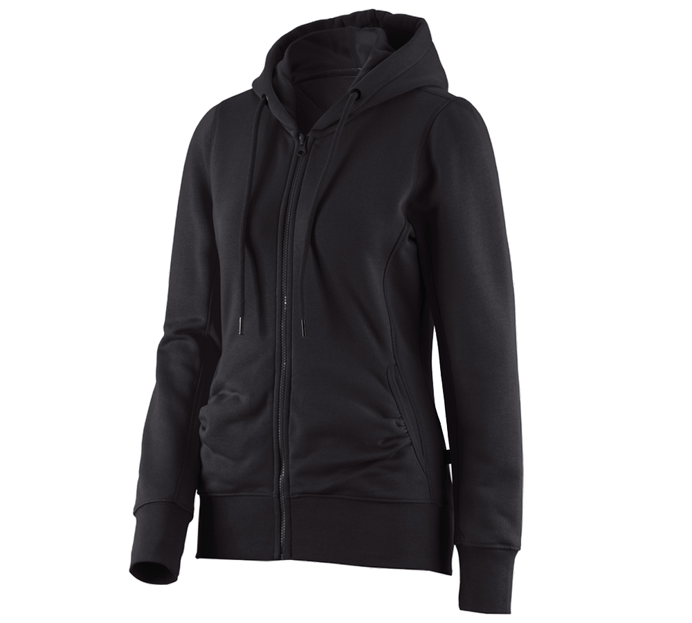 e.s. Hoody-Sweatjacke poly cotton, Damen