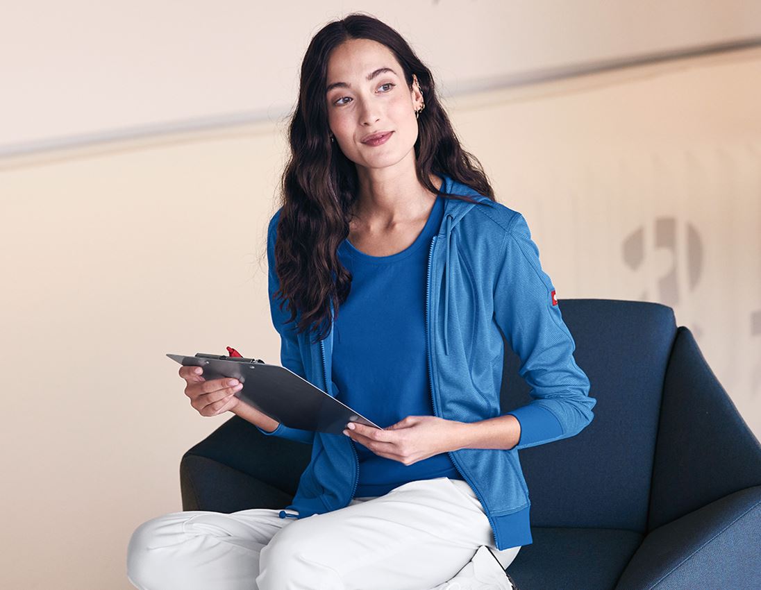 e.s. Funktions Kapuzenjacke stripe, Damen