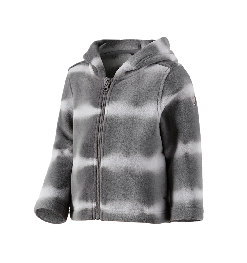 Kapuzenfleecejacke tie-dye e.s.motion ten, Kinder