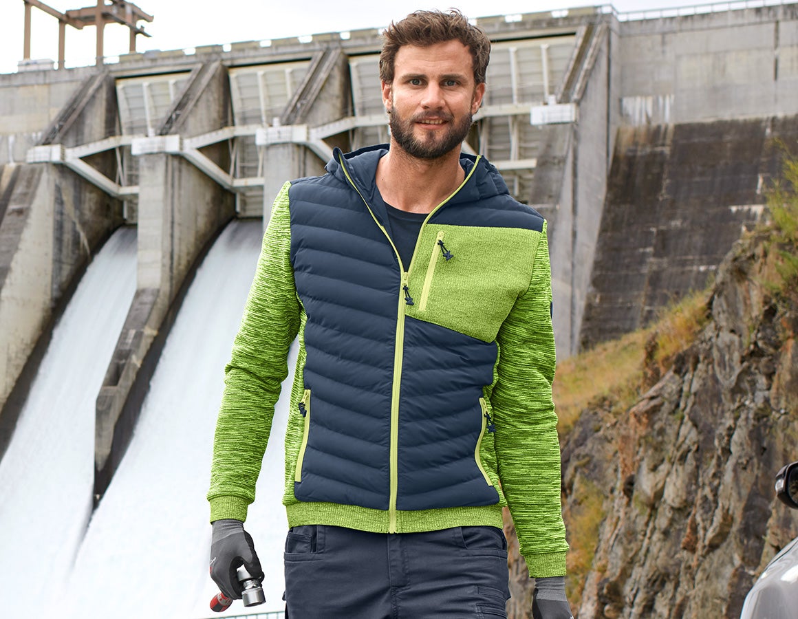 Hybrid Kapuzenstrickjacke e.s.motion ten