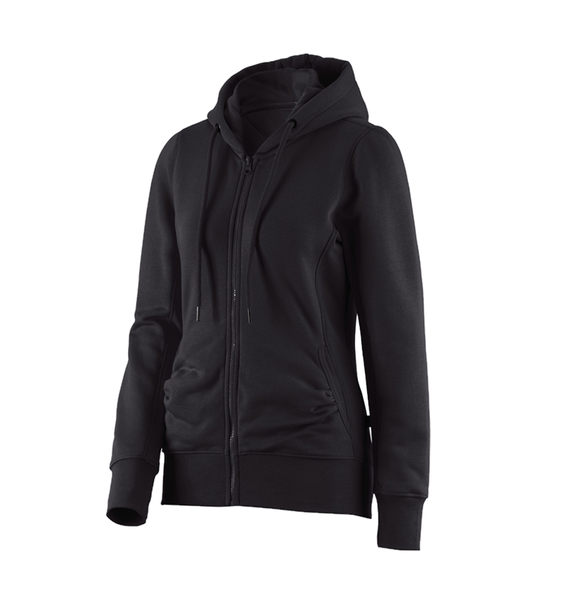 e.s. Hoody-Sweatjacke poly cotton, Damen