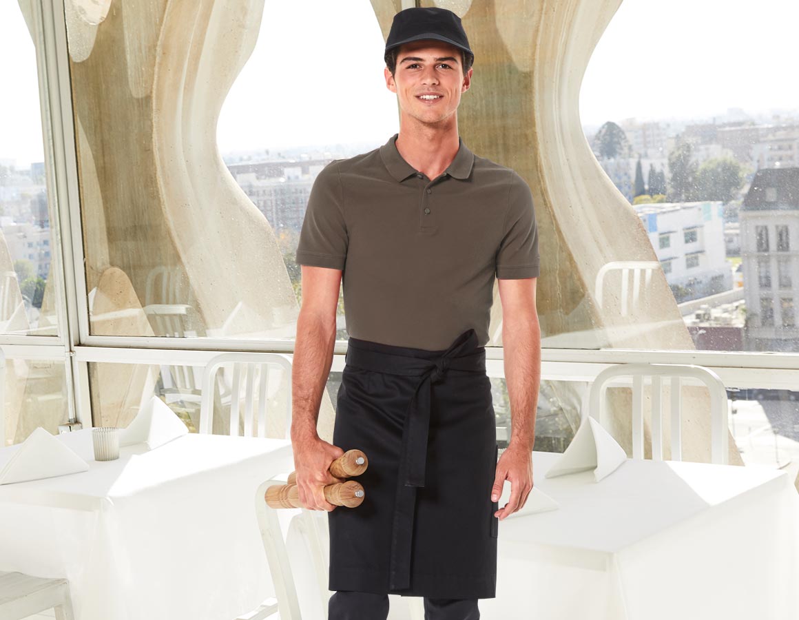 e.s. Piqué-Polo cotton stretch, slim fit