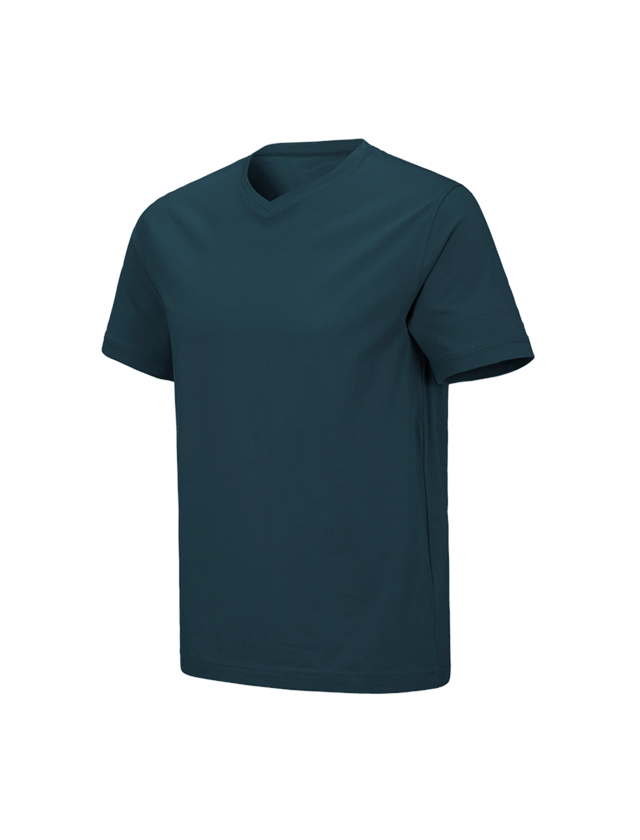 e.s. T-Shirt cotton stretch V-Neck