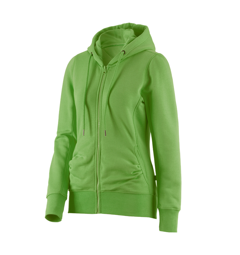 e.s. Hoody-Sweatjacke poly cotton, Damen