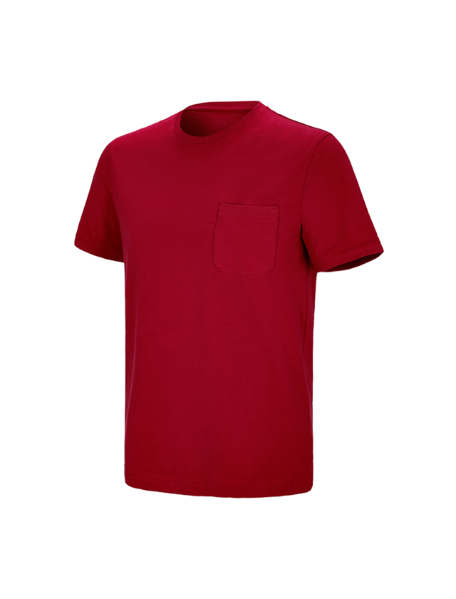 e.s. T-Shirt cotton stretch Pocket