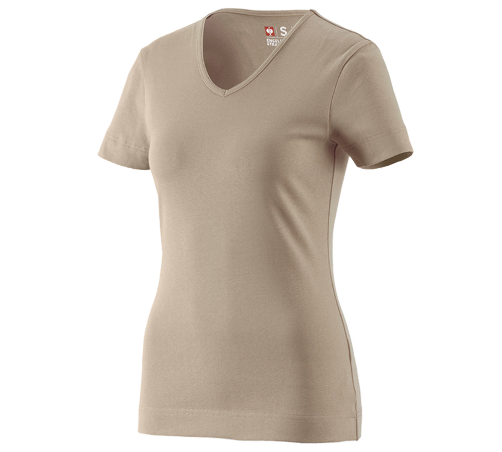 e.s. T-Shirt cotton V-Neck, Damen