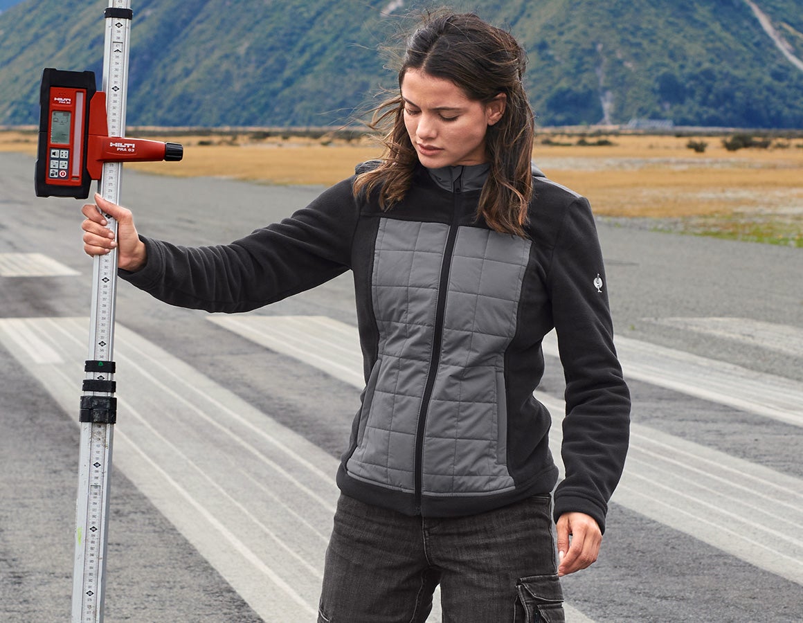 Hybrid Kapuzenfleecejacke e.s.concrete, Damen