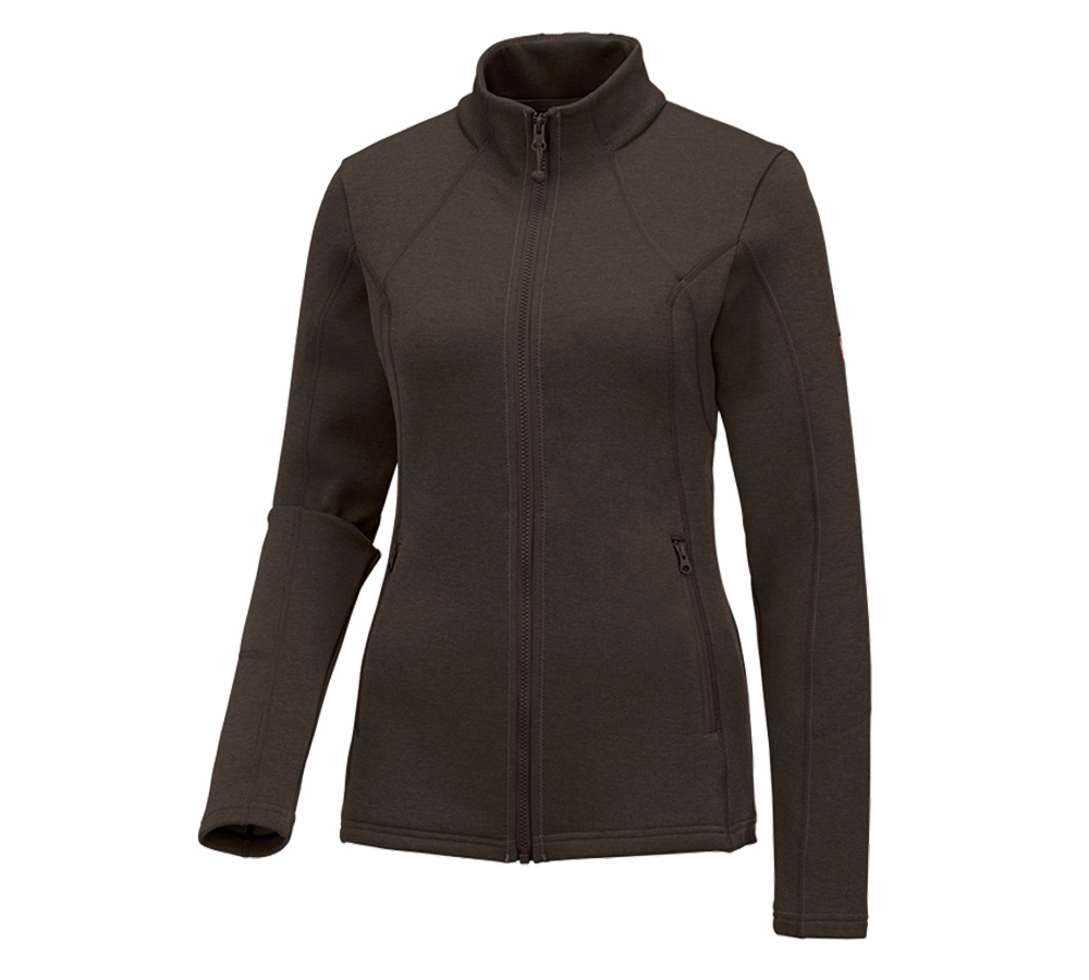 e.s. Funktions Sweatjacke melange, Damen