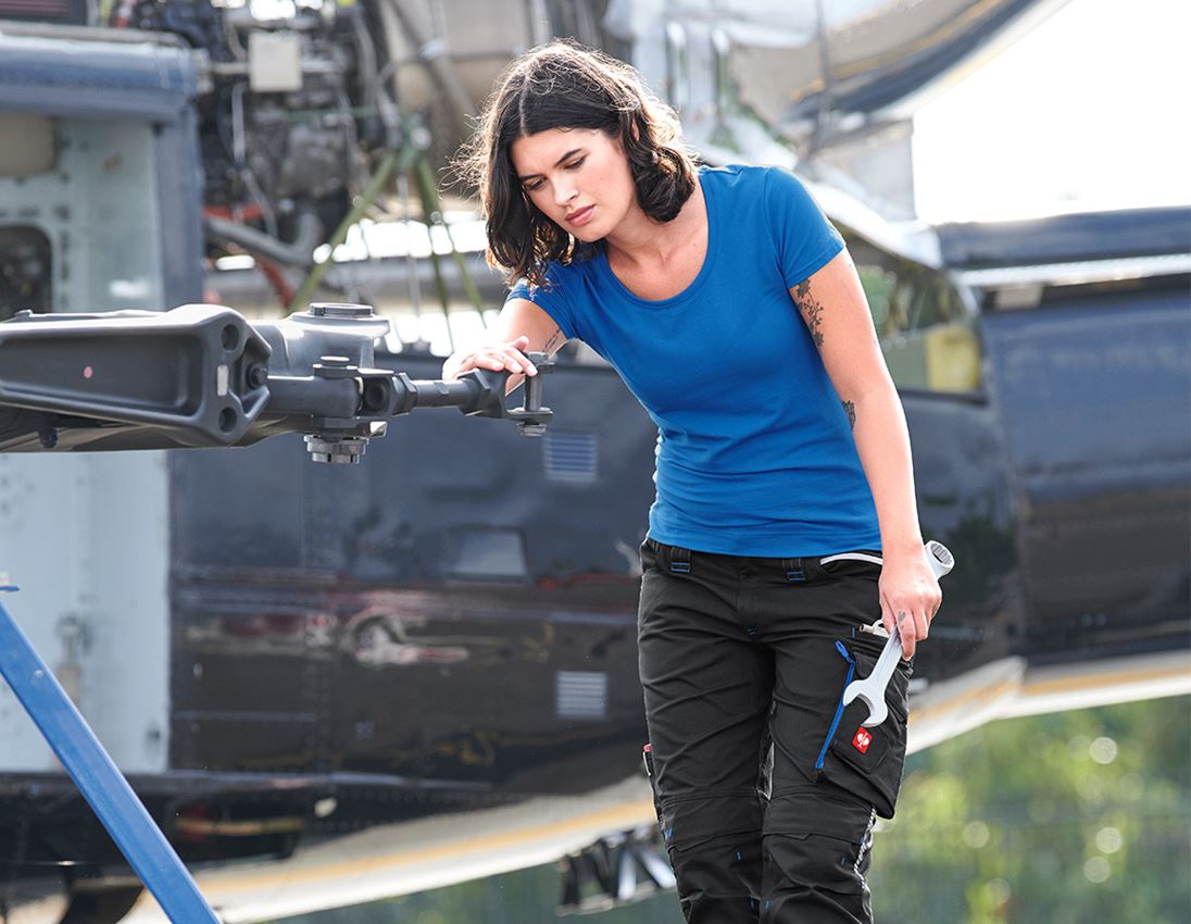 e.s. T-Shirt cotton stretch, Damen