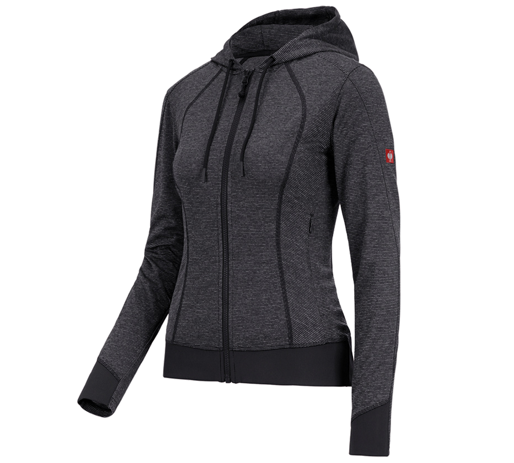 e.s. Funktions Kapuzenjacke stripe, Damen