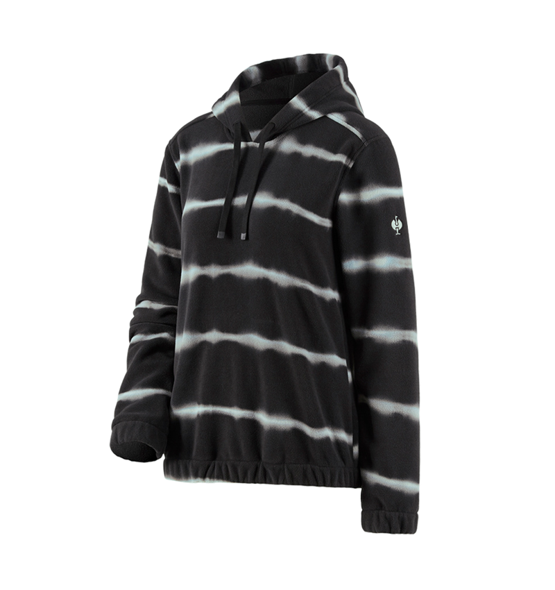 Fleece Hoody tie-dye e.s.motion ten, Damen