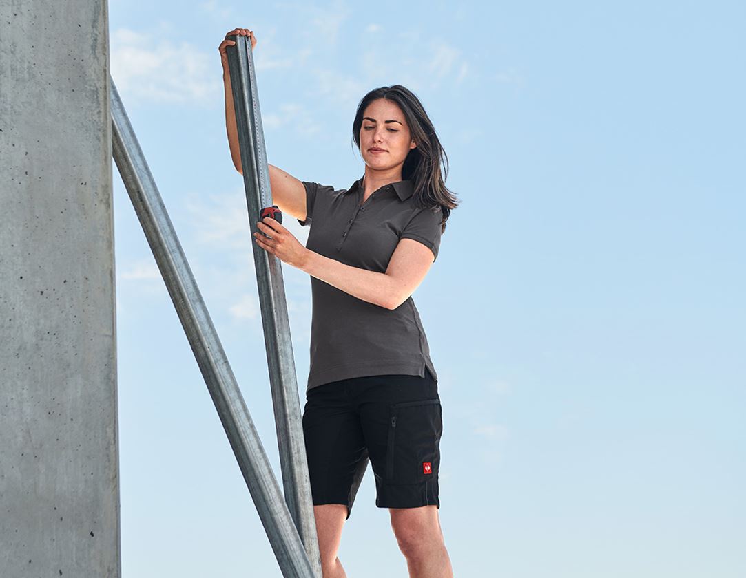 e.s. Polo-Shirt cotton stretch, Damen