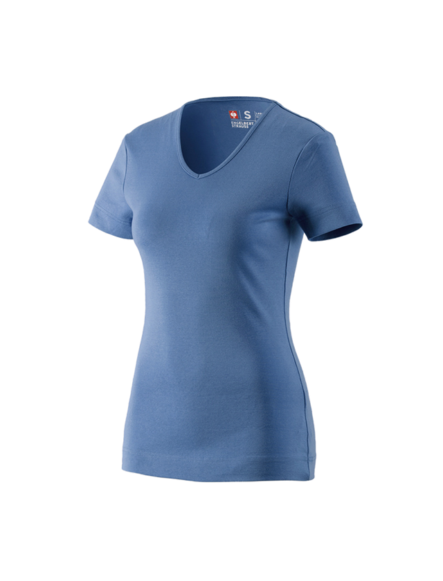 e.s. T-Shirt cotton V-Neck, Damen