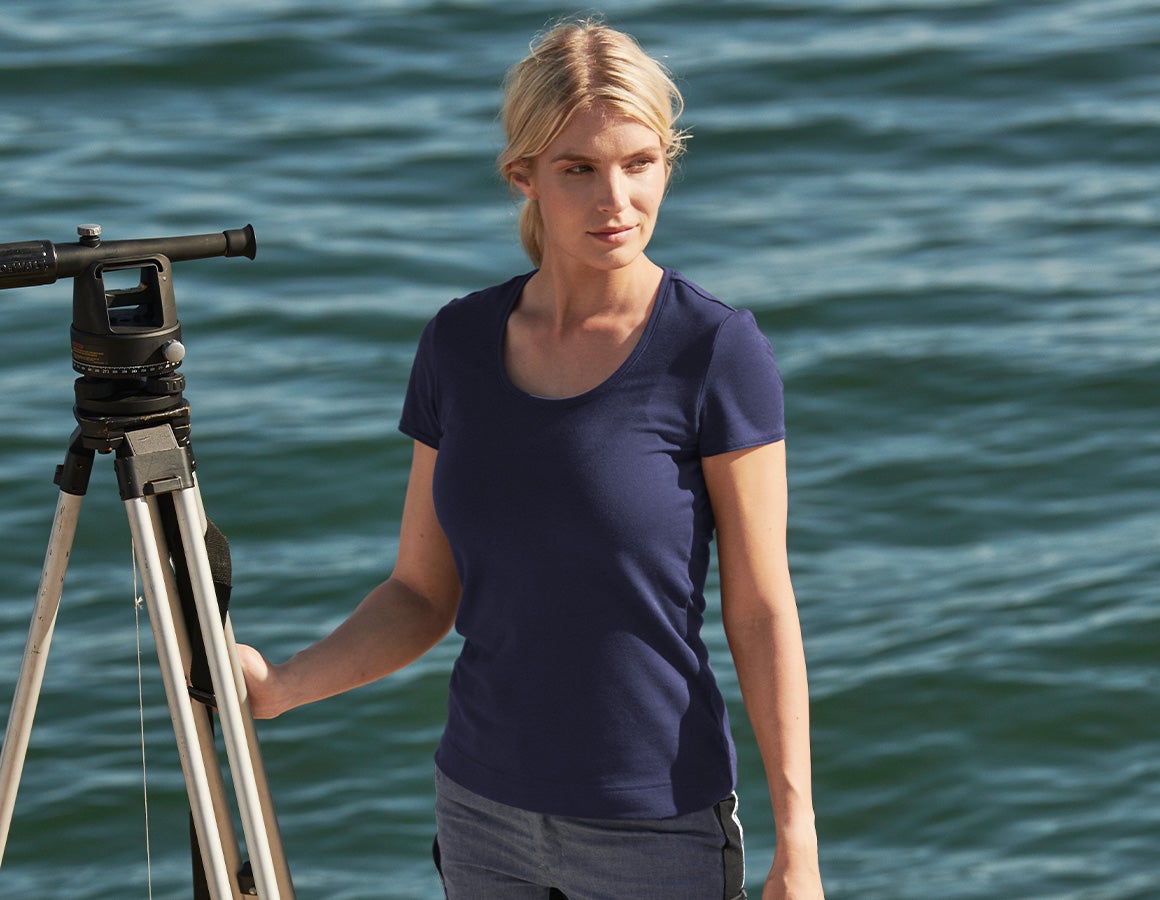 e.s. Funktions T-Shirt poly cotton, Damen