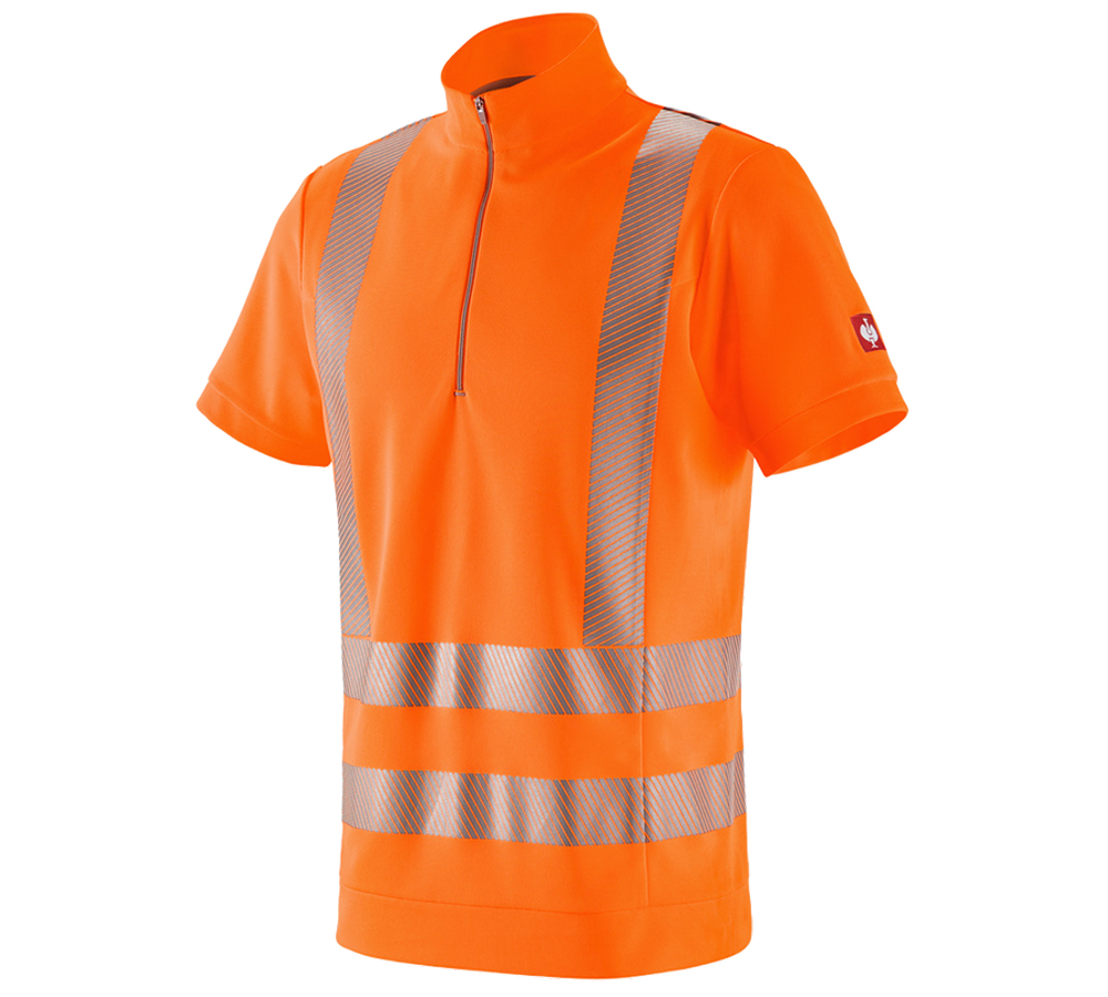 e.s. Warnschutz Funktions ZIP-T-Shirt UV