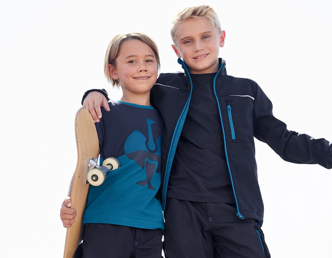 e.s. Piqué-Shirt colourblock, Kinder