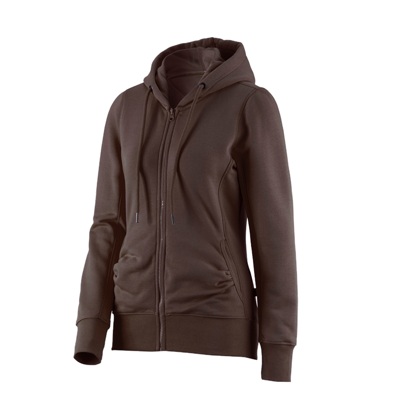 e.s. Hoody-Sweatjacke poly cotton, Damen