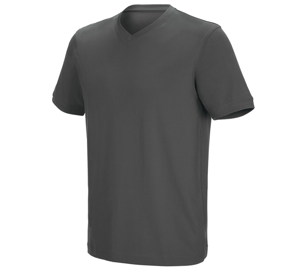 e.s. T-Shirt cotton stretch V-Neck