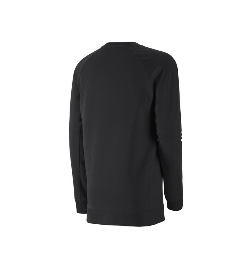 e.s. Sweatshirt cotton stretch, long fit