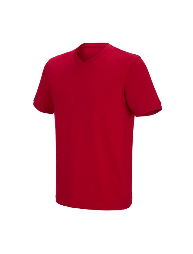 e.s. T-Shirt cotton stretch V-Neck