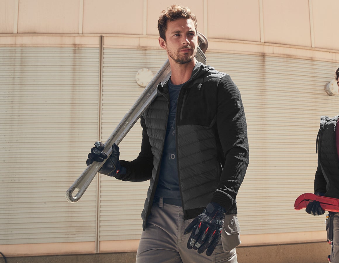 Hybrid Kapuzenstrickjacke e.s.motion ten