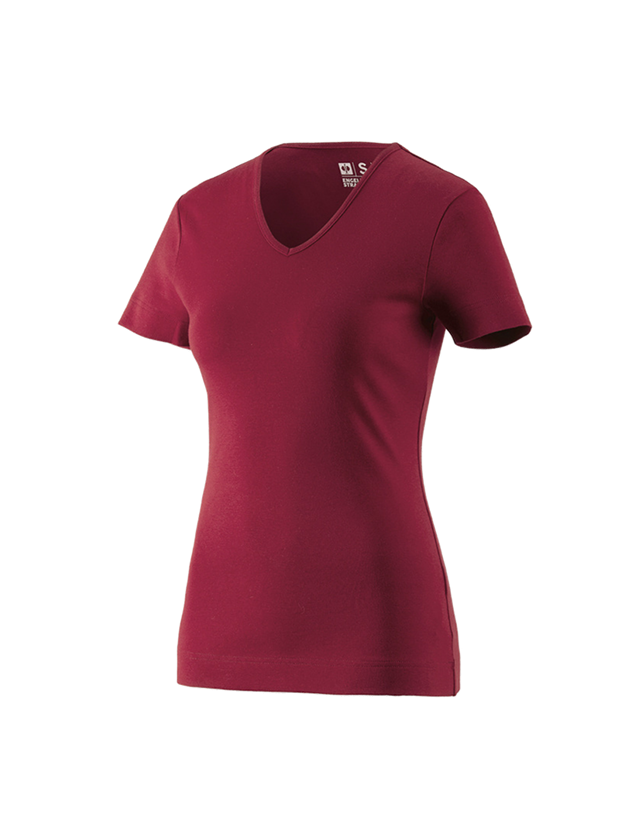 e.s. T-Shirt cotton V-Neck, Damen
