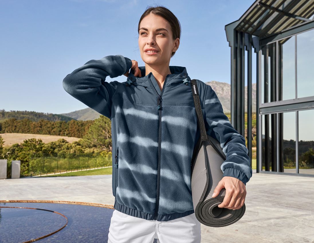 Hybrid Kapuzenfleecej. tie-dye e.s.motion ten,Da.