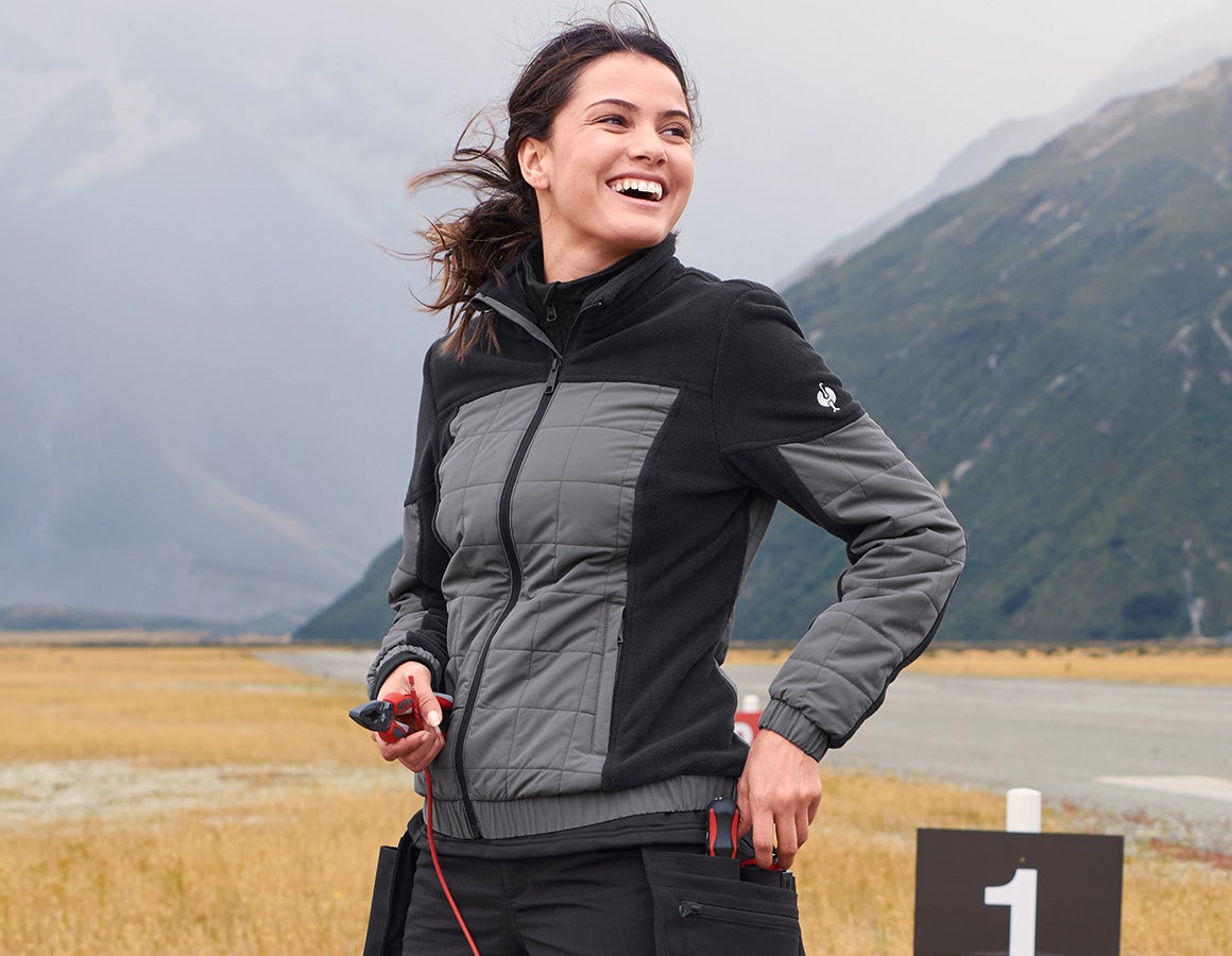 Hybrid Fleecejacke e.s.concrete, Damen