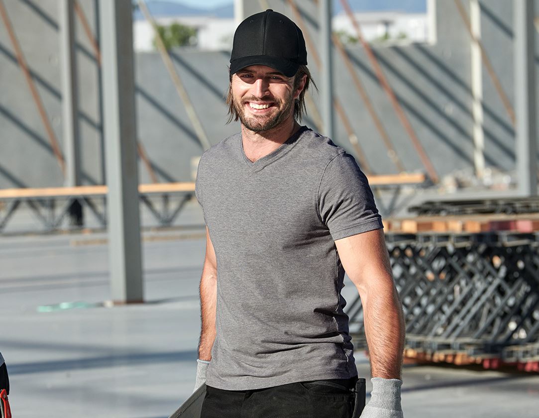 e.s. T-Shirt cotton stretch V-Neck