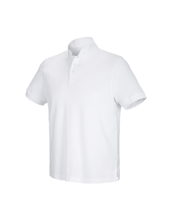 e.s. Polo-Shirt cotton Mandarin