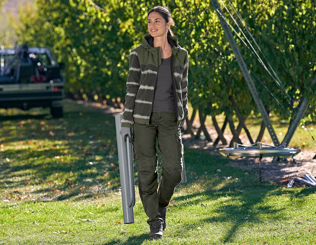 Hybrid Kapuzenfleecej. tie-dye e.s.motion ten,Da.