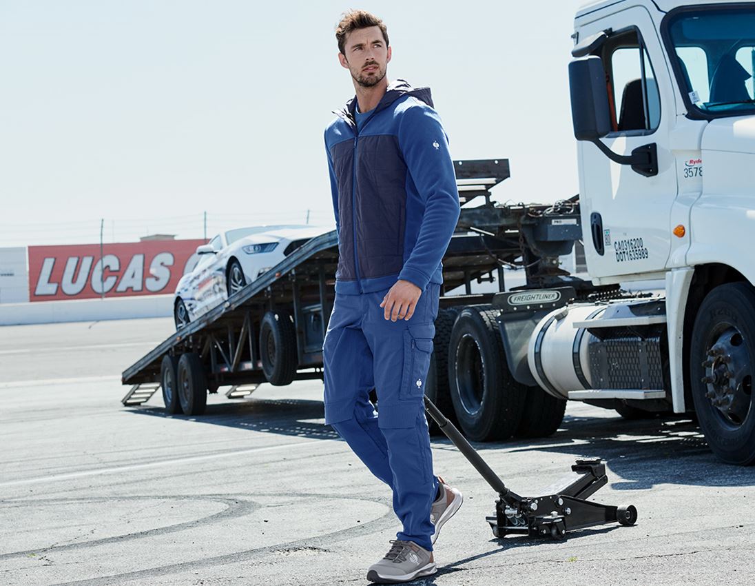 Hybrid Kapuzenfleecejacke e.s.concrete