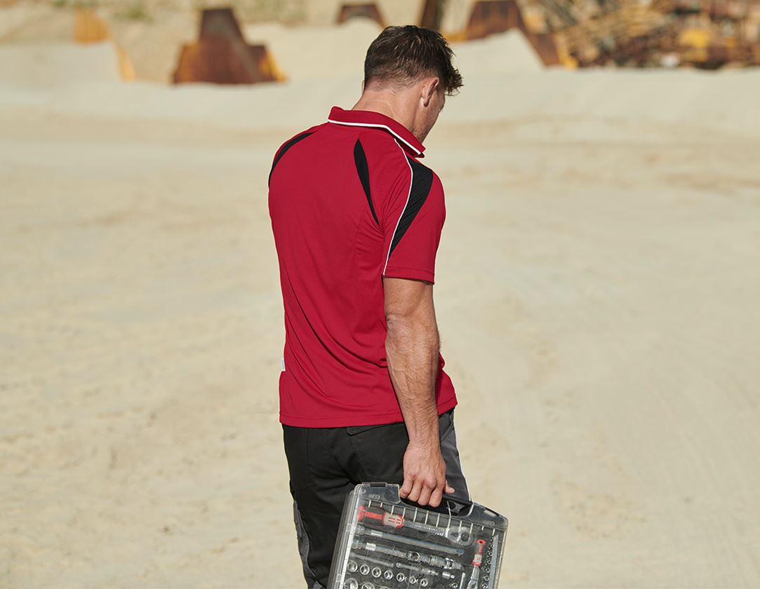 e.s. Funktions Polo-Shirt poly Silverfresh