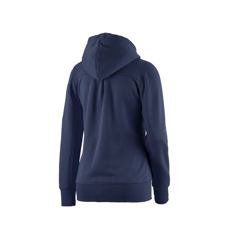 e.s. Hoody-Sweatjacke poly cotton, Damen