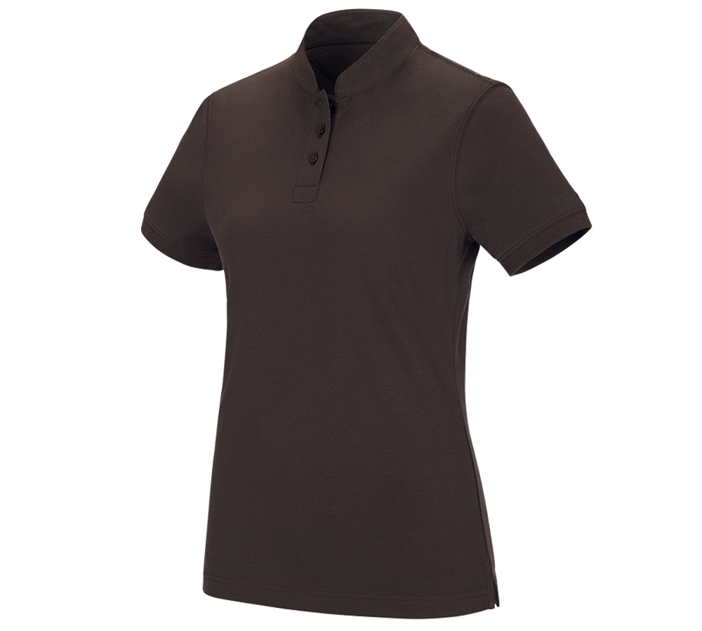 e.s. Polo-Shirt cotton Mandarin, Damen