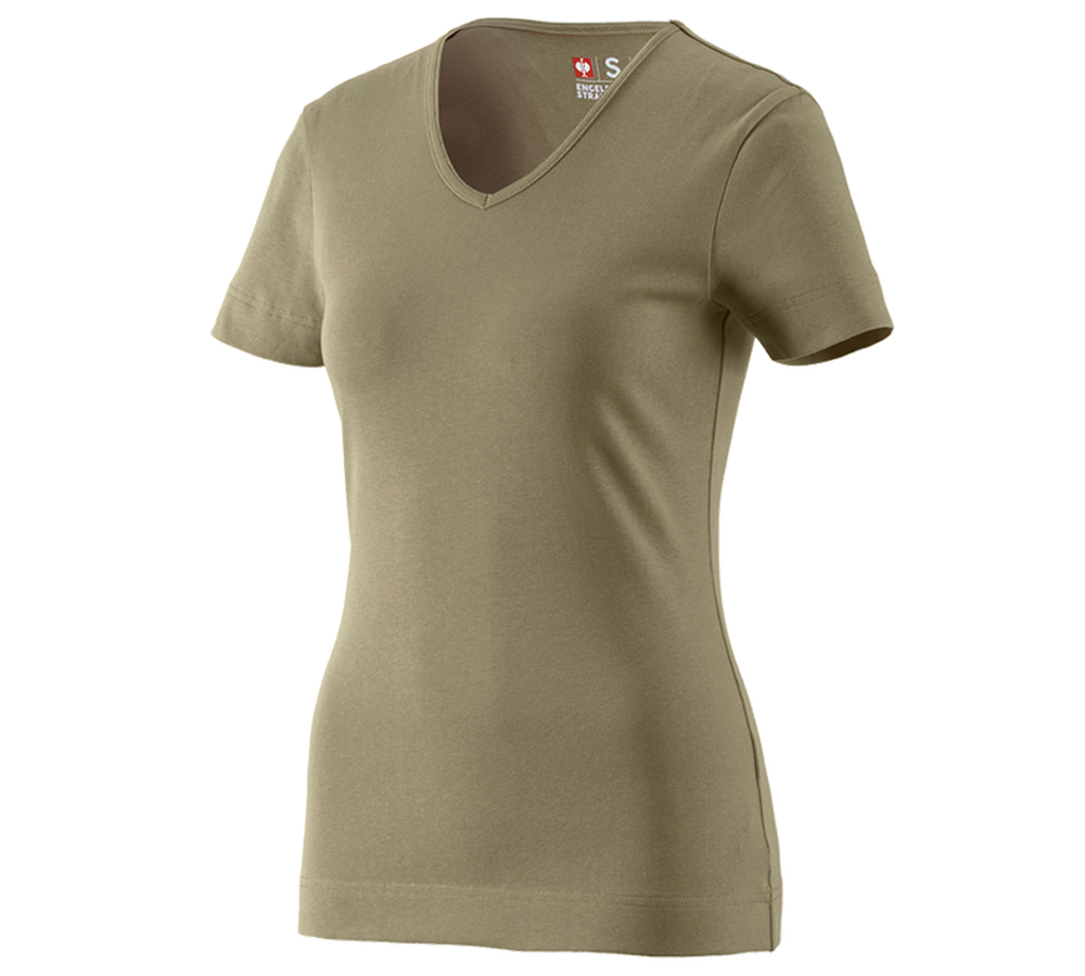 e.s. T-Shirt cotton V-Neck, Damen