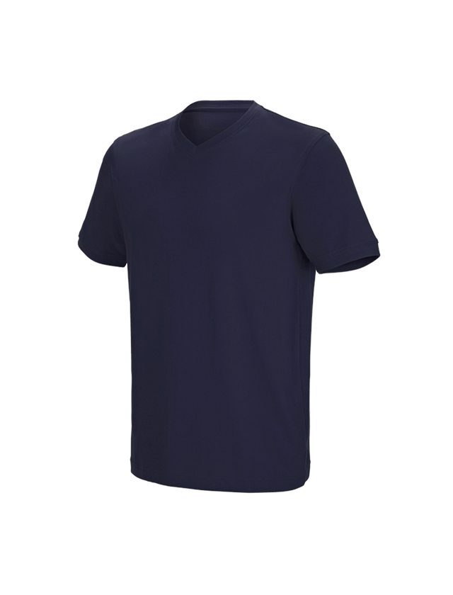 e.s. T-Shirt cotton stretch V-Neck