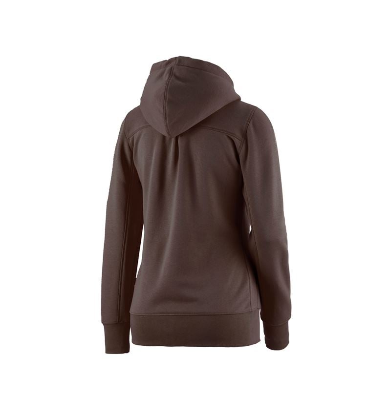 e.s. Hoody-Sweatjacke poly cotton, Damen