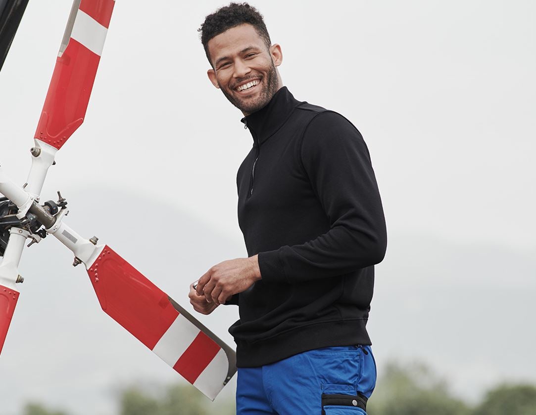 e.s. ZIP-Sweatshirt poly cotton