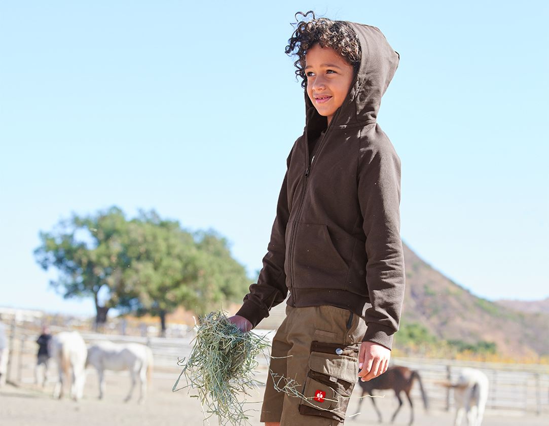 e.s. Hoody-Sweatjacke cotton stretch, Kinder