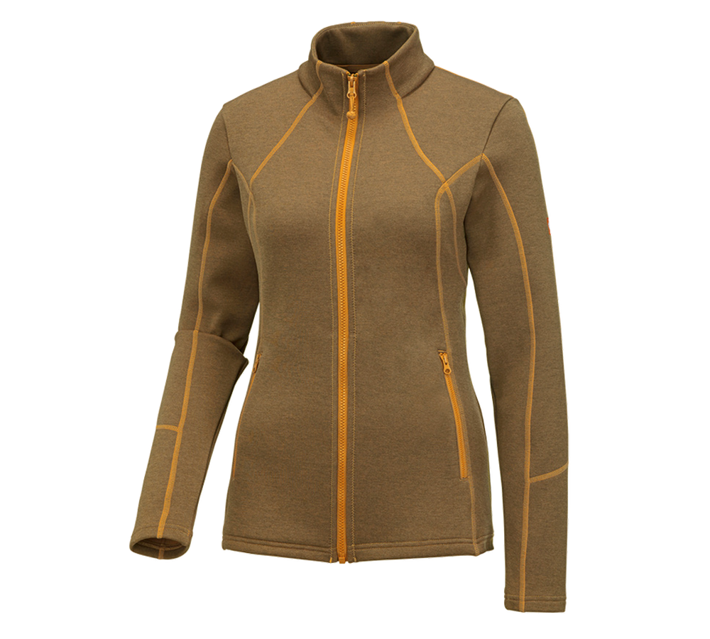 e.s. Funktions Sweatjacke melange, Damen