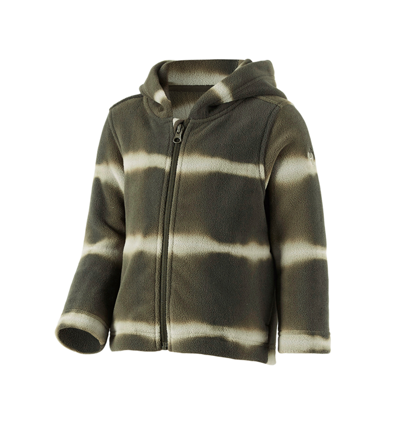 Kapuzenfleecejacke tie-dye e.s.motion ten, Kinder