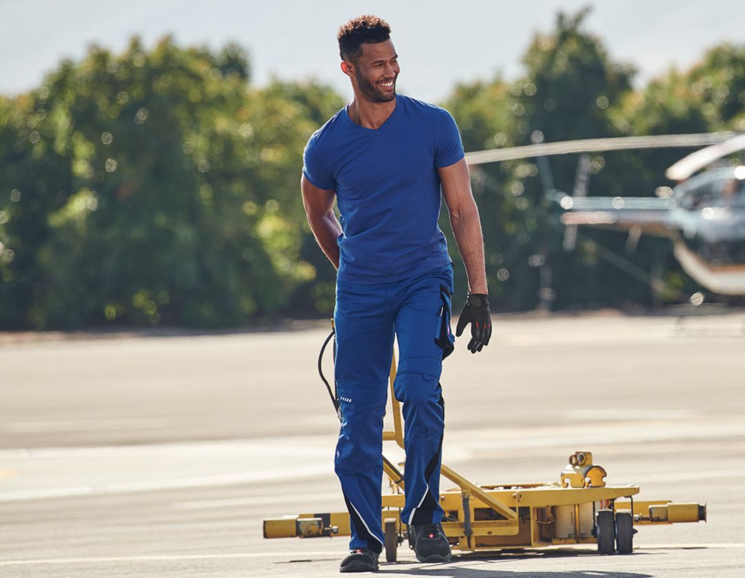 e.s. T-Shirt cotton stretch V-Neck