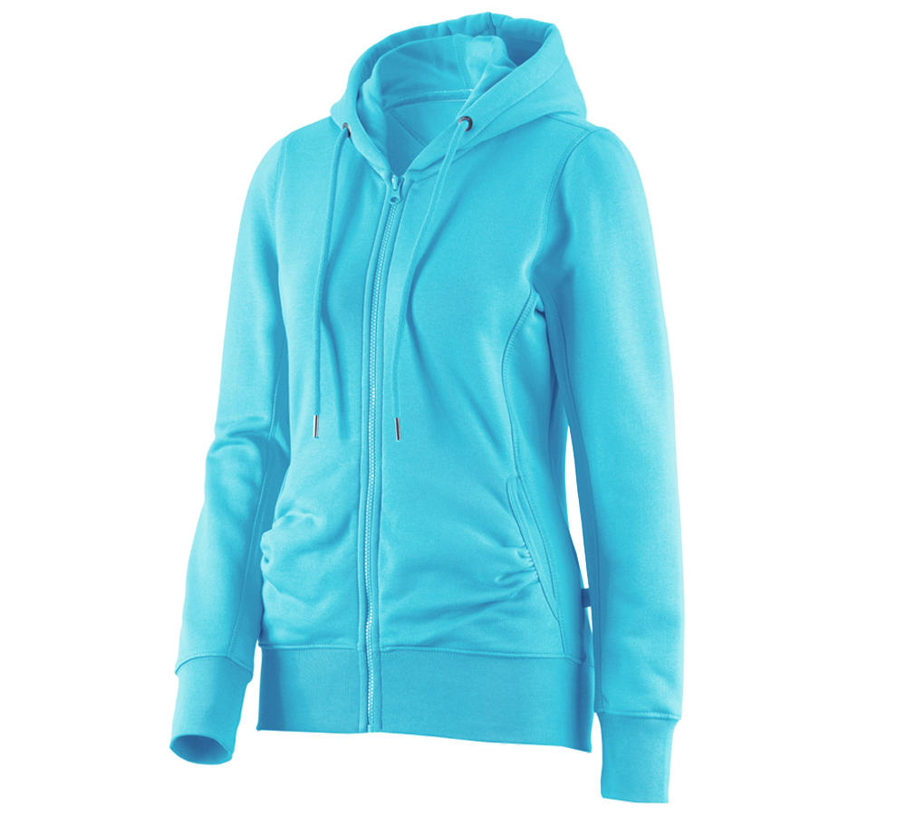 e.s. Hoody-Sweatjacke poly cotton, Damen