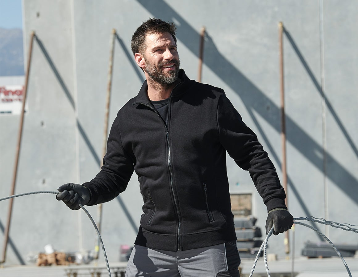 e.s. Sweatjacke poly cotton